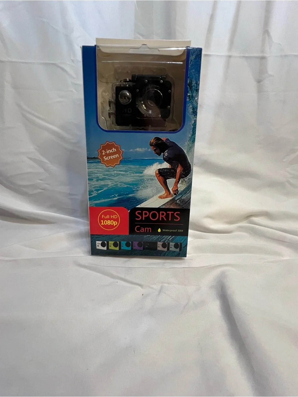 Black Sports Action Camera - Full HD 1080p
